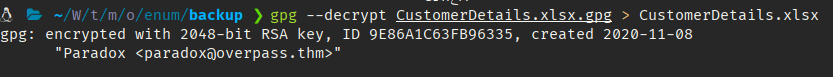 GPG Decrypt